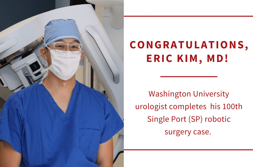 Eric Kim, MD, Completes 100 Single Port Robotic Surgery Cases